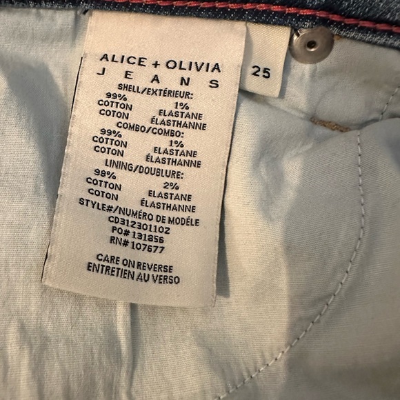 Alice + Olivia REY SIDE ZIPPER WIDE LEG JEAN - Picture 3 of 10